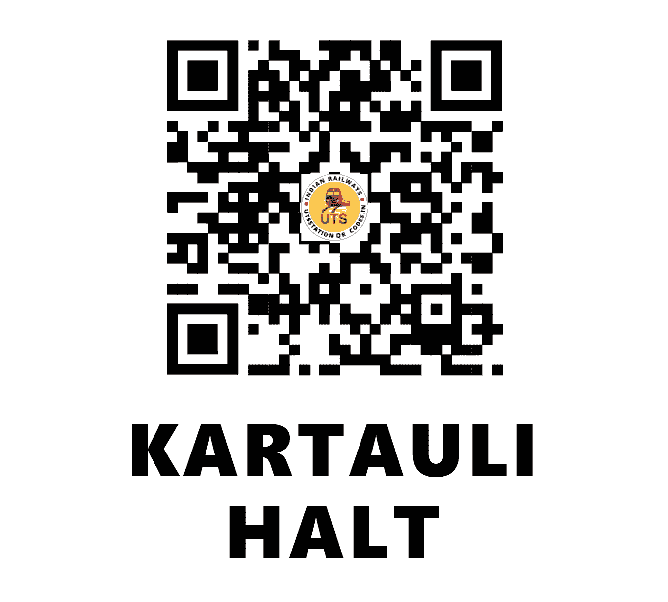 UTS QR Code for KARTAULI HALT - KRTL (NE - UTTAR PRADESH)